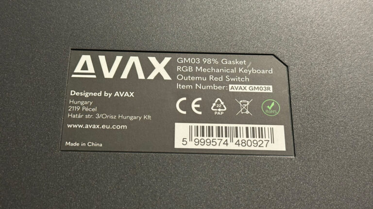 AVAX GM03 gamer billentyűzet teszt – A magyar fejlesztés